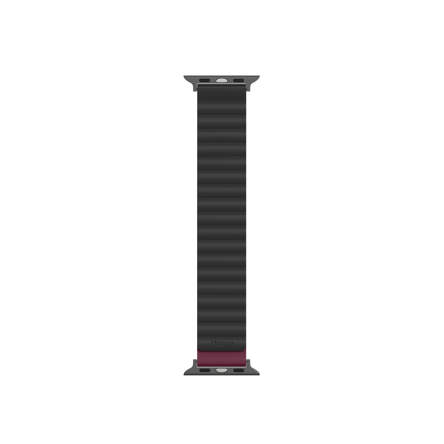iStorm essentials 45mm Reversible Magnetic Strap Black + Wine Red