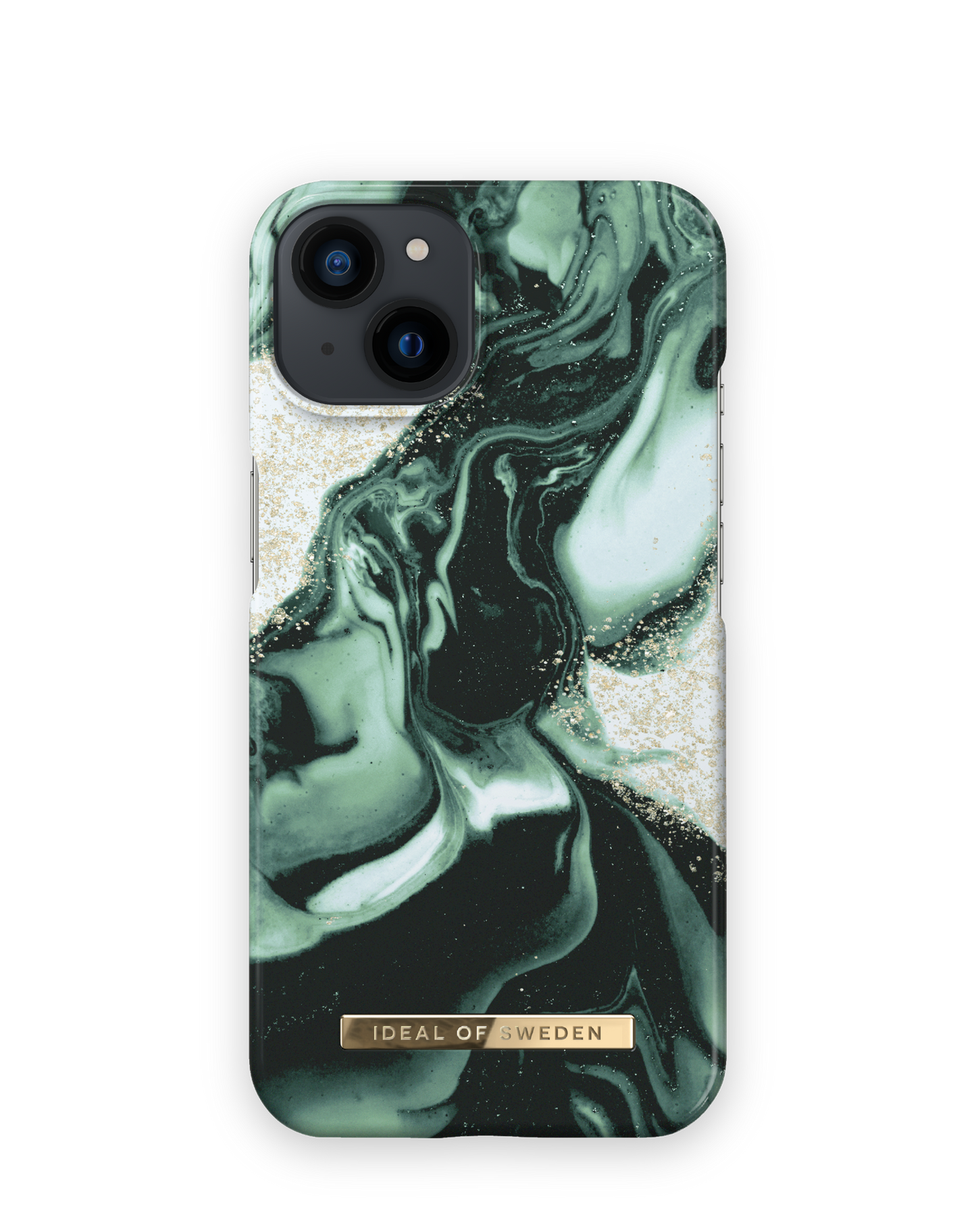 iDeal of Sweden Fashion Case iPhone 14 Plus - Golden Olive Marble