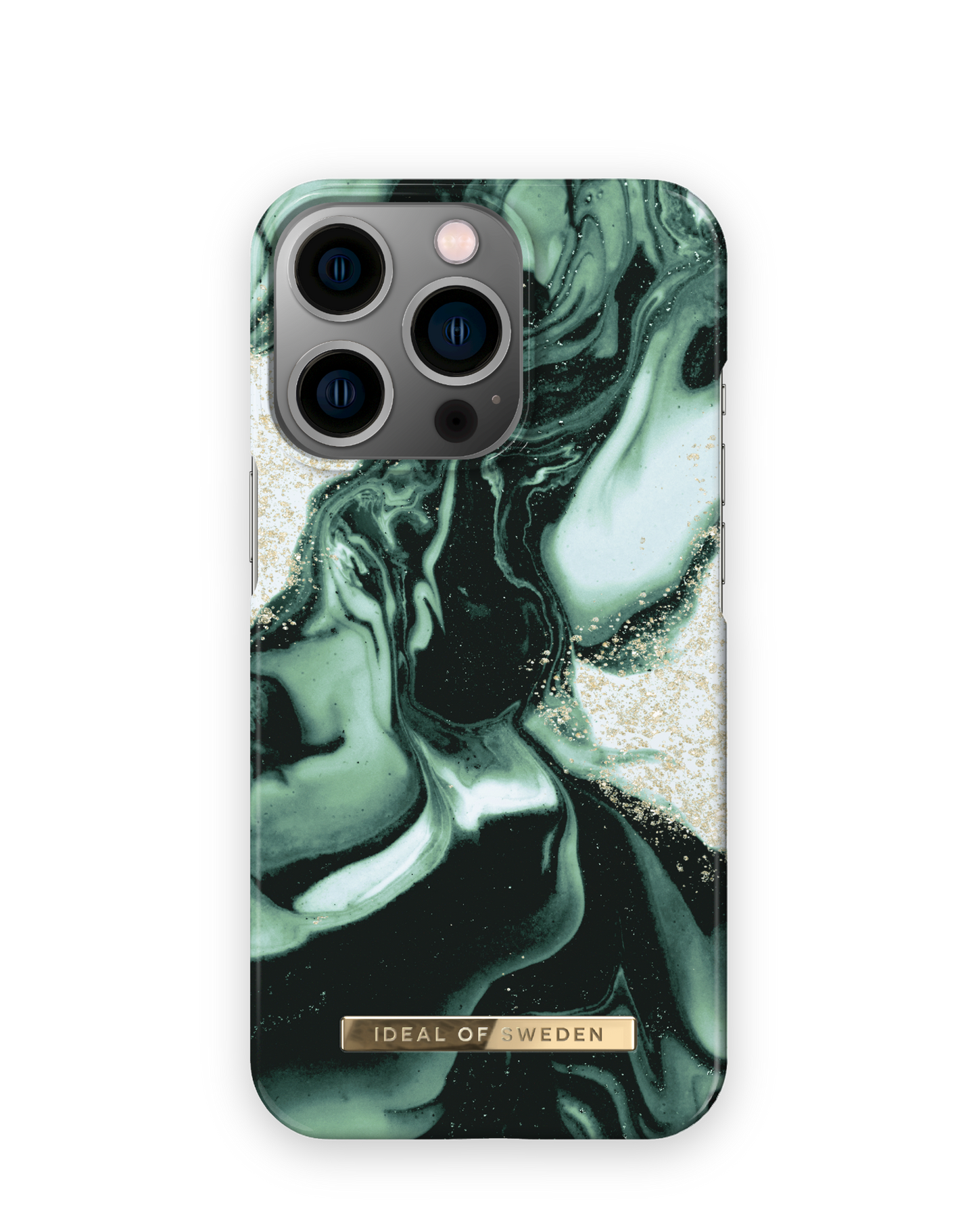 iDeal of Sweden Fashion Case iPhone 14 Pro Max - Golden Olive Marble