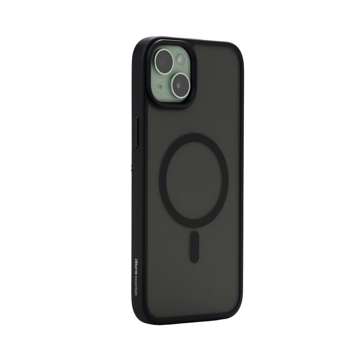 iStorm essentials iPhone 15 Plus Magnetic Silicone Case Black