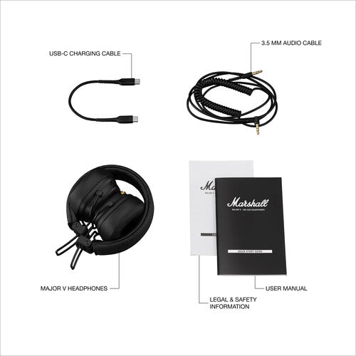Marshall Major V Bluetooth - Black