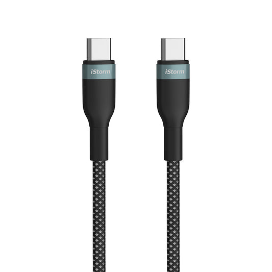 iStorm essentials 100W USB-C to USB-C Braided Cable, 1.2m