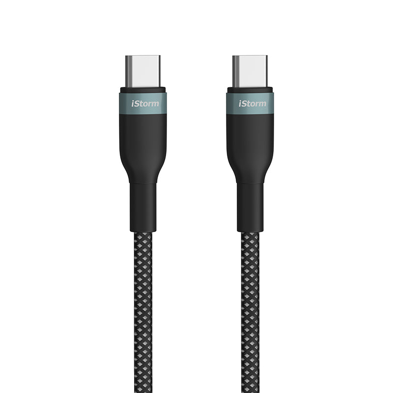 iStorm essentials 100W USB-C to USB-C Braided Cable, 2m