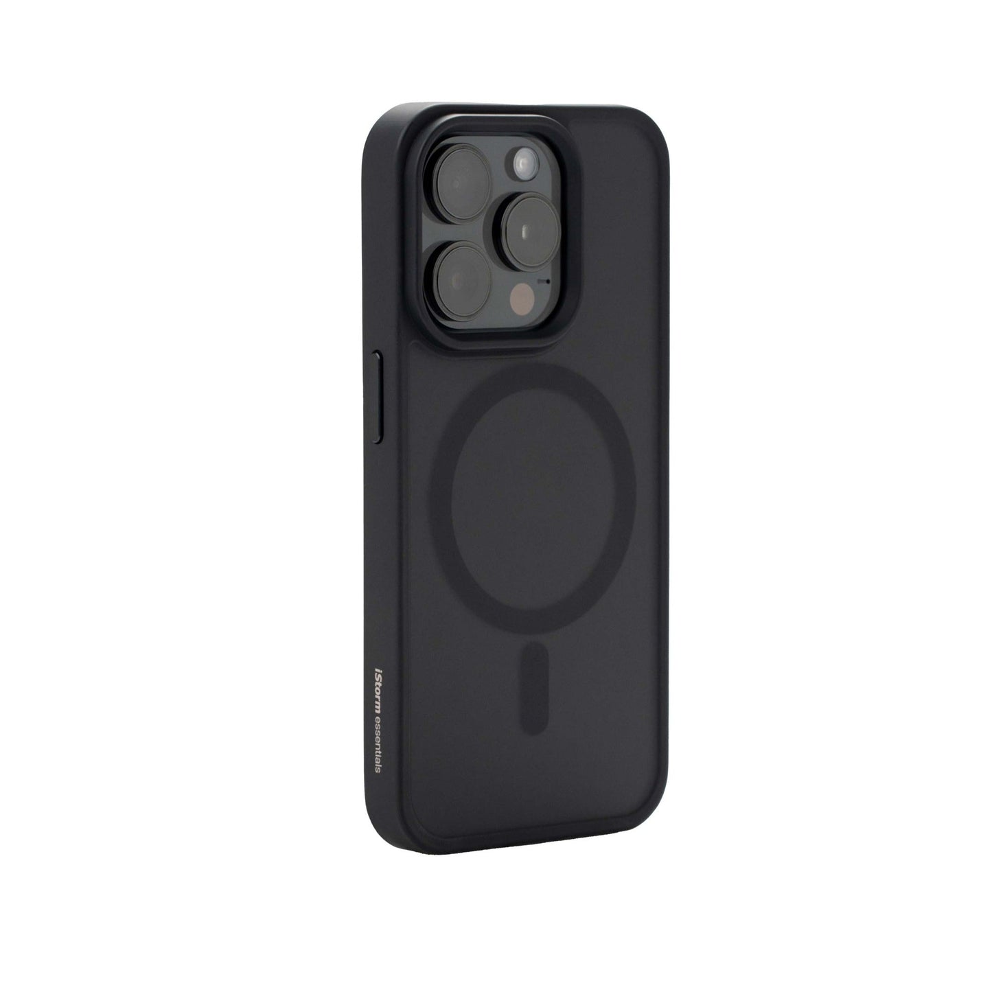 iStorm essentials iPhone 14 Pro Max Magnetic Silicone Case Black