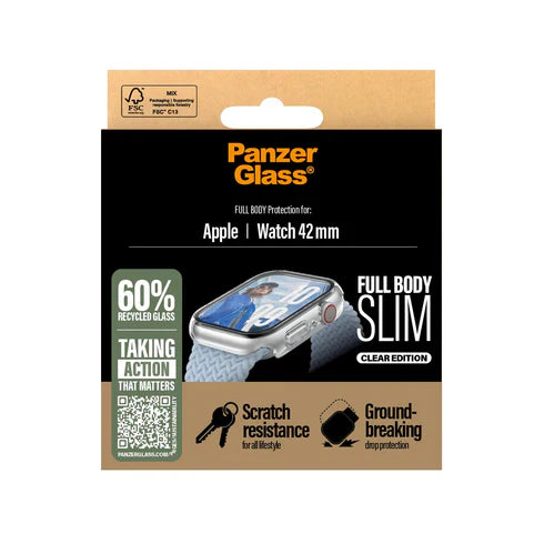 PanzerGlass Screen Protector Apple Watch Series 10 42mm - Clear