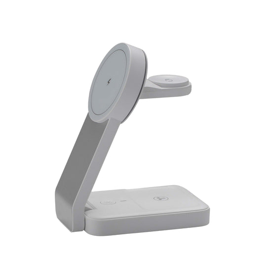 iStorm essentials Foldable 3-in-1 Wireless Charger White