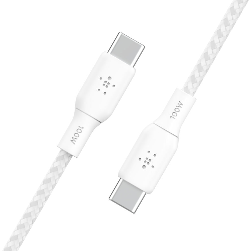 Belkin BOOST↑CHARGE™ USB-C to USB-C 2.0 Braided silicone 100W 3M, White