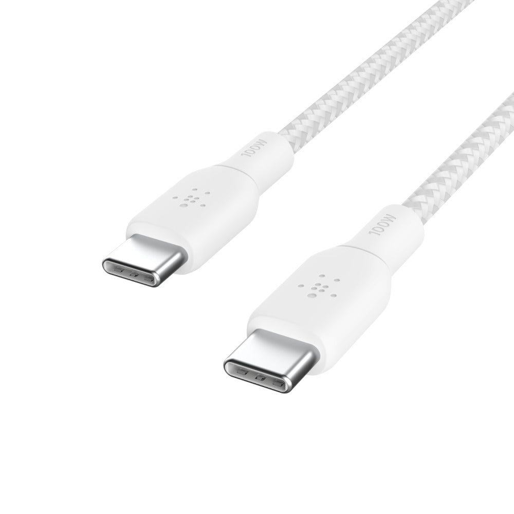 Belkin BOOST↑CHARGE™ USB-C to USB-C 2.0 Braided silicone 100W 3M, White