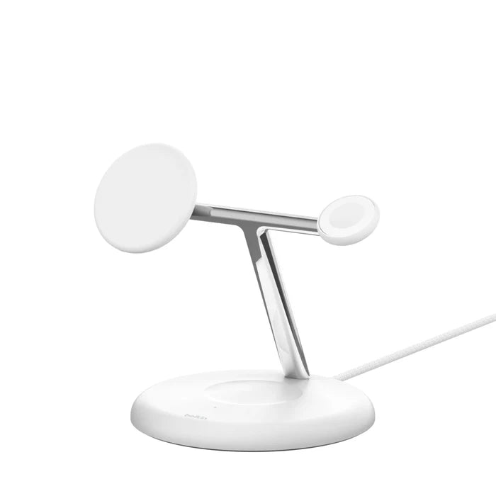 Belkin BOOST↑CHARGE™ PRO 3-in-1 Wireless Charger with MagSafe Qi 2 - White