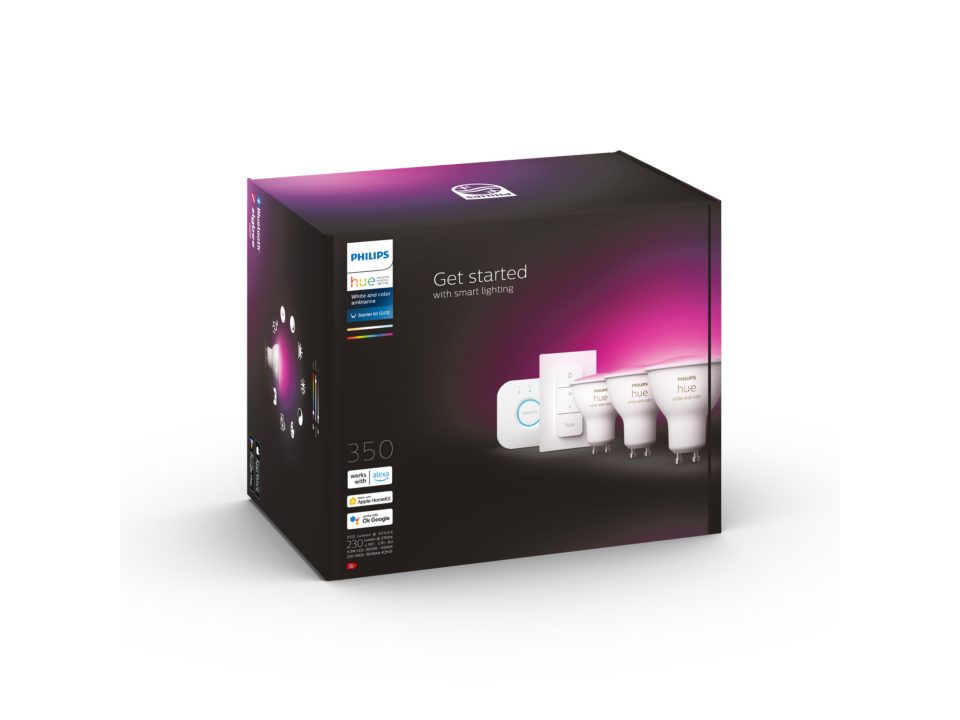 Philips Hue White & Color Ambiance 4.3W GU10 Set