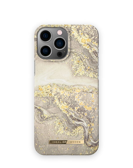 iDeal of Sweden Fashion Case iPhone 14 Pro - Sparkle Greige Marble