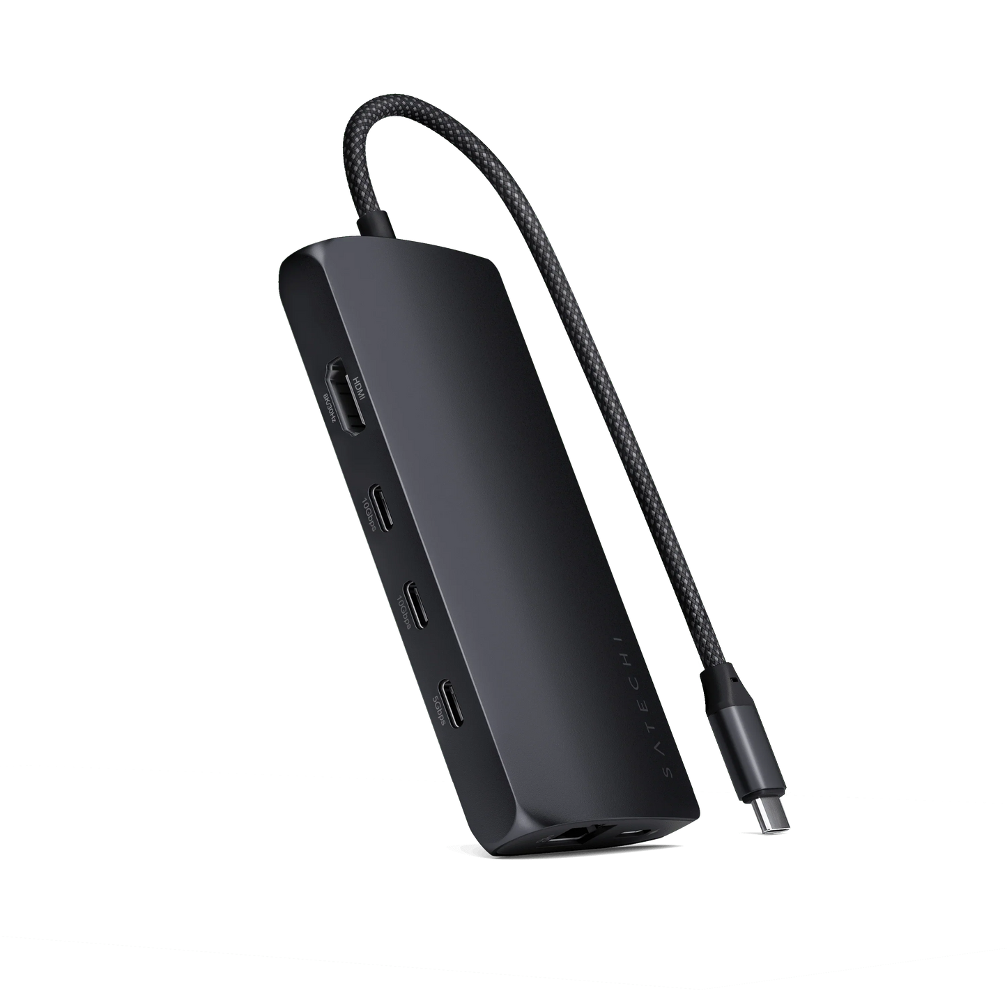 Satechi USB-C Multiport Adapter 8K with Ethernet V3 - Midnight