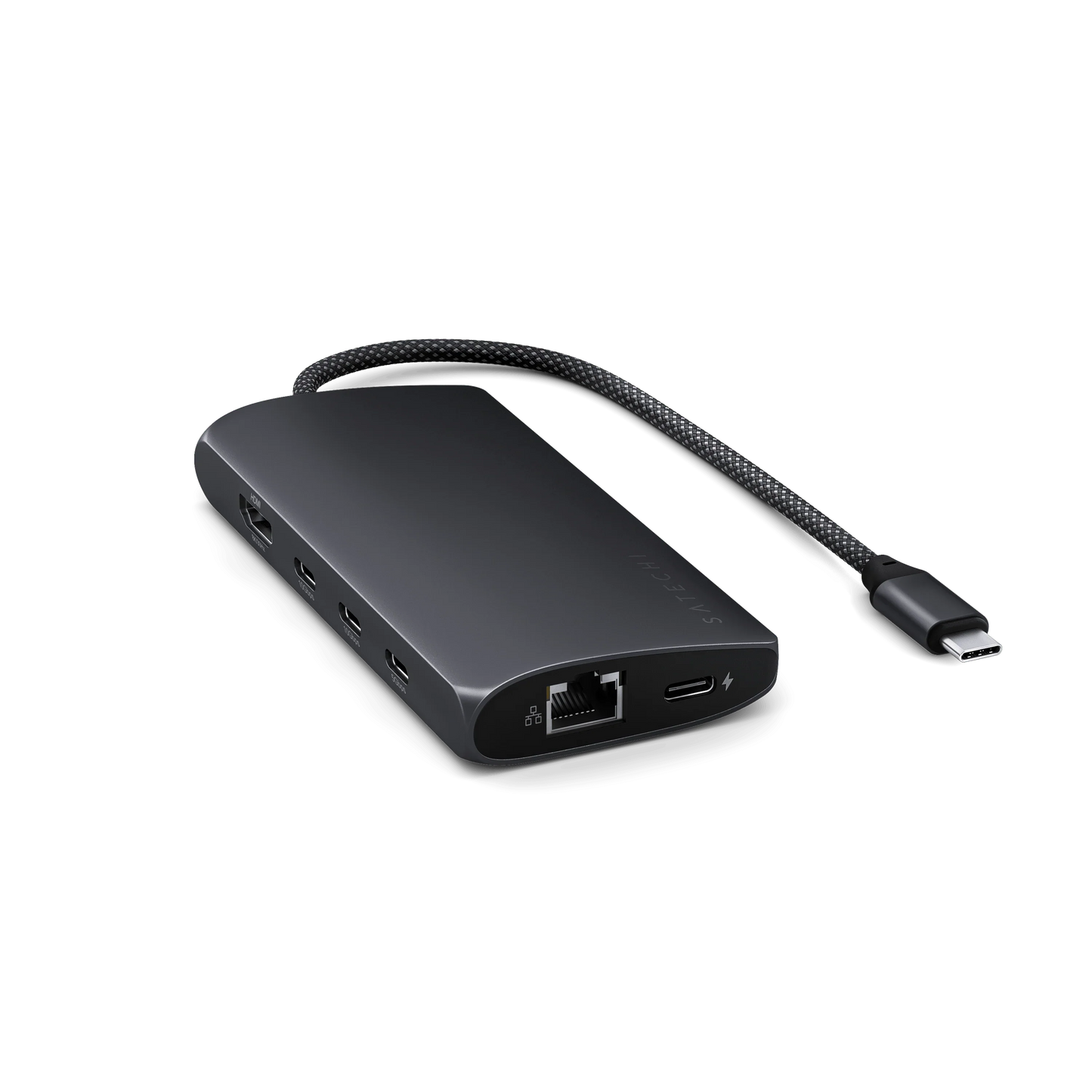 Satechi USB-C Multiport Adapter 8K with Ethernet V3 - Midnight