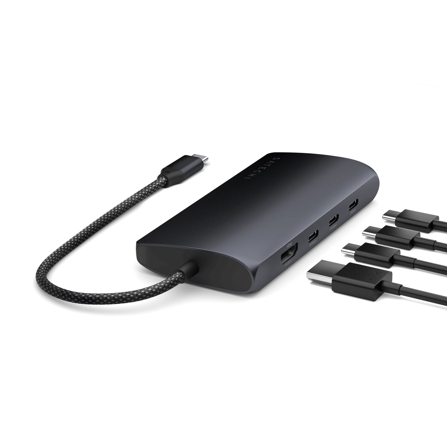 Satechi USB-C Multiport Adapter 8K with Ethernet V3 - Midnight