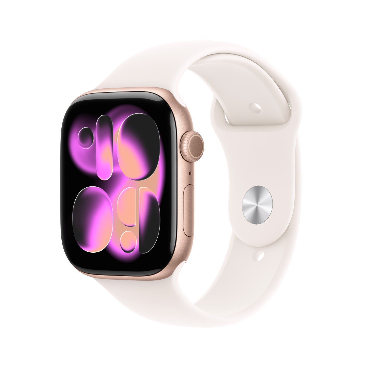 Apple Watch Series 11 GPS 42mm Rose Gold Aluminium Case with Light Blush Sport Band - S/M