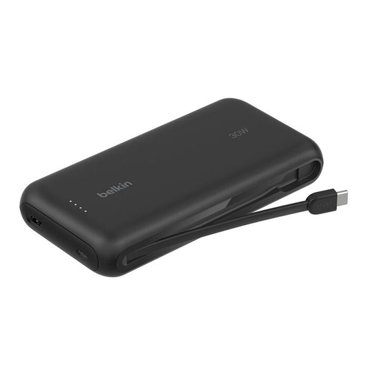 Belkin BoostCharge Portable Power Bank 20K with integrated USB-C cable