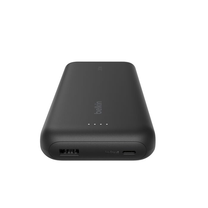 Belkin BoostCharge Portable Power Bank 20K with integrated USB-C cable