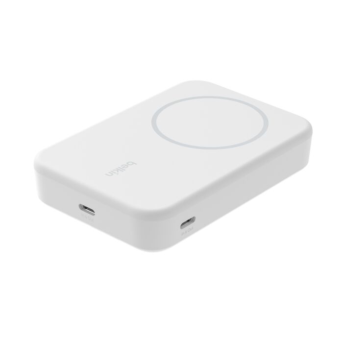 Belkin BoostCharge Pro Magnetic Power Bank with Qi2 15W 10K - White