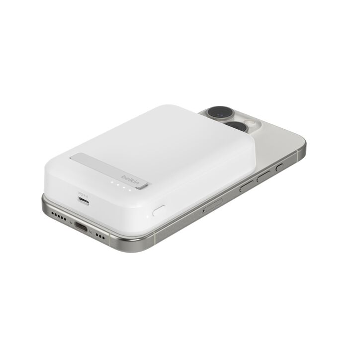 Belkin BoostCharge Pro Magnetic Power Bank with Qi2 15W 10K - White