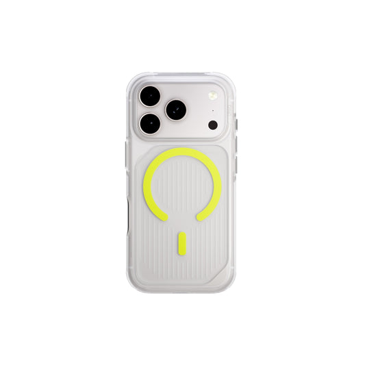 Uniq Combat Active iPhone 17 Pro Max Case Magclick - Clear/Lime