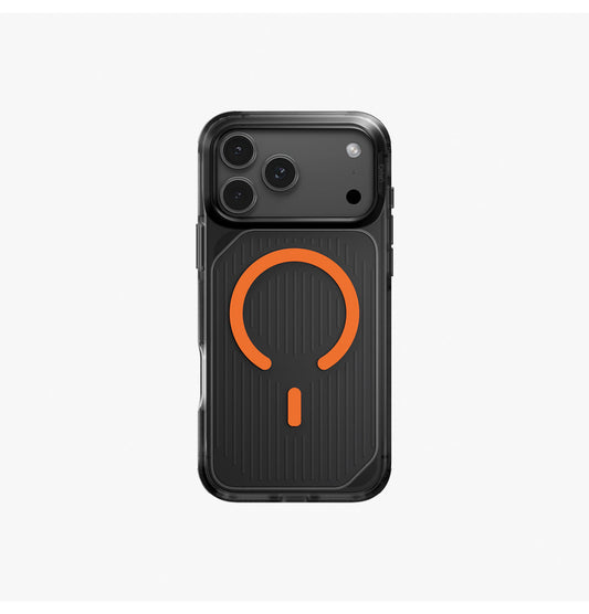 Uniq Combat Active iPhone 17 Pro Case Magclick - Smoke/Orange