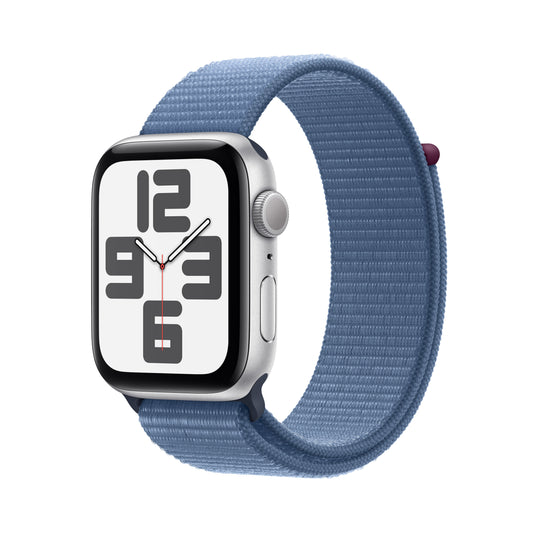 Apple_Watch_SE_GPS_44mm_Silver_Aluminum_Winter_Blue_Sport_Loop_PDP_Image_2023_Position-1__WWEN