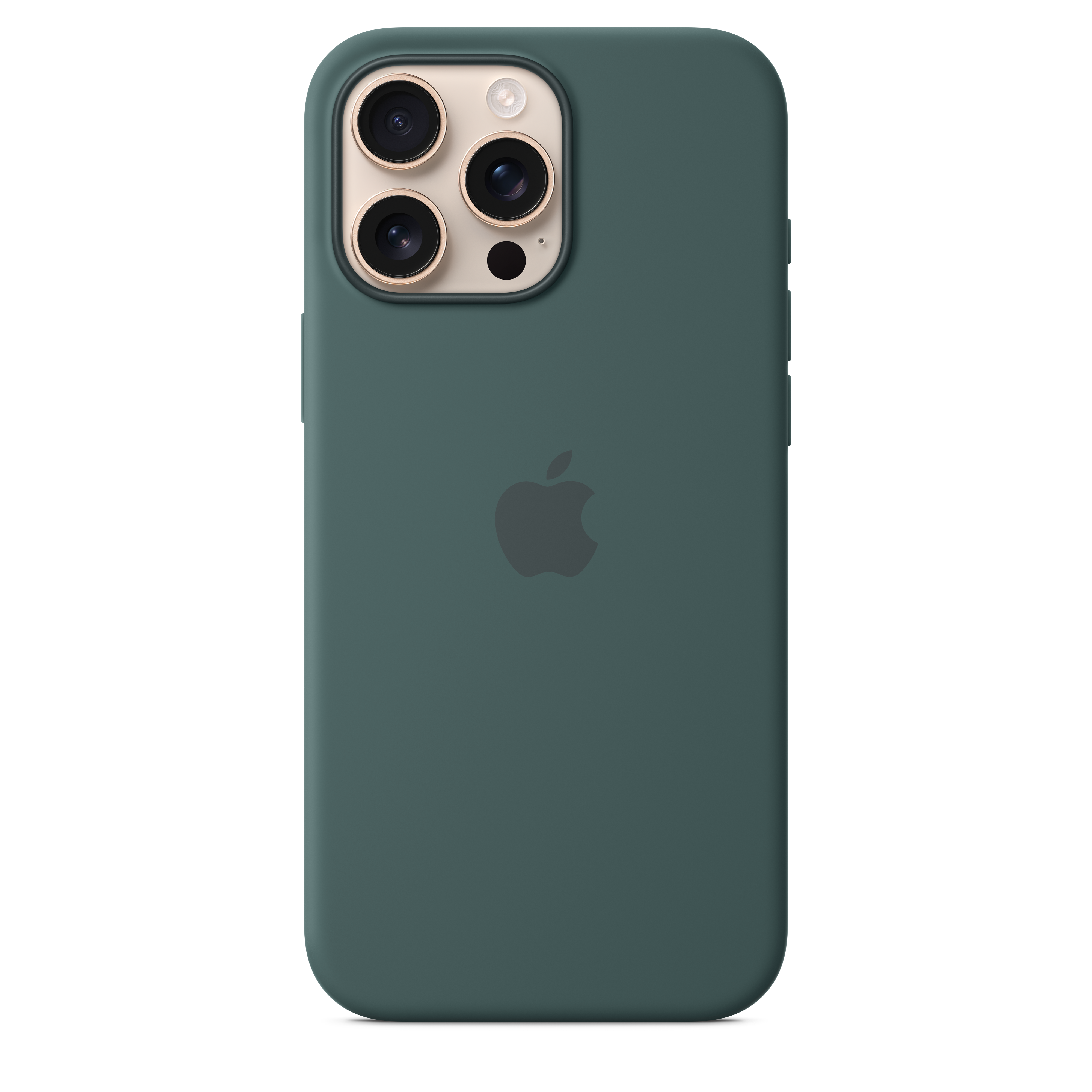 iPhone 16 Pro Max Silicone Case with MagSafe Lake Green
