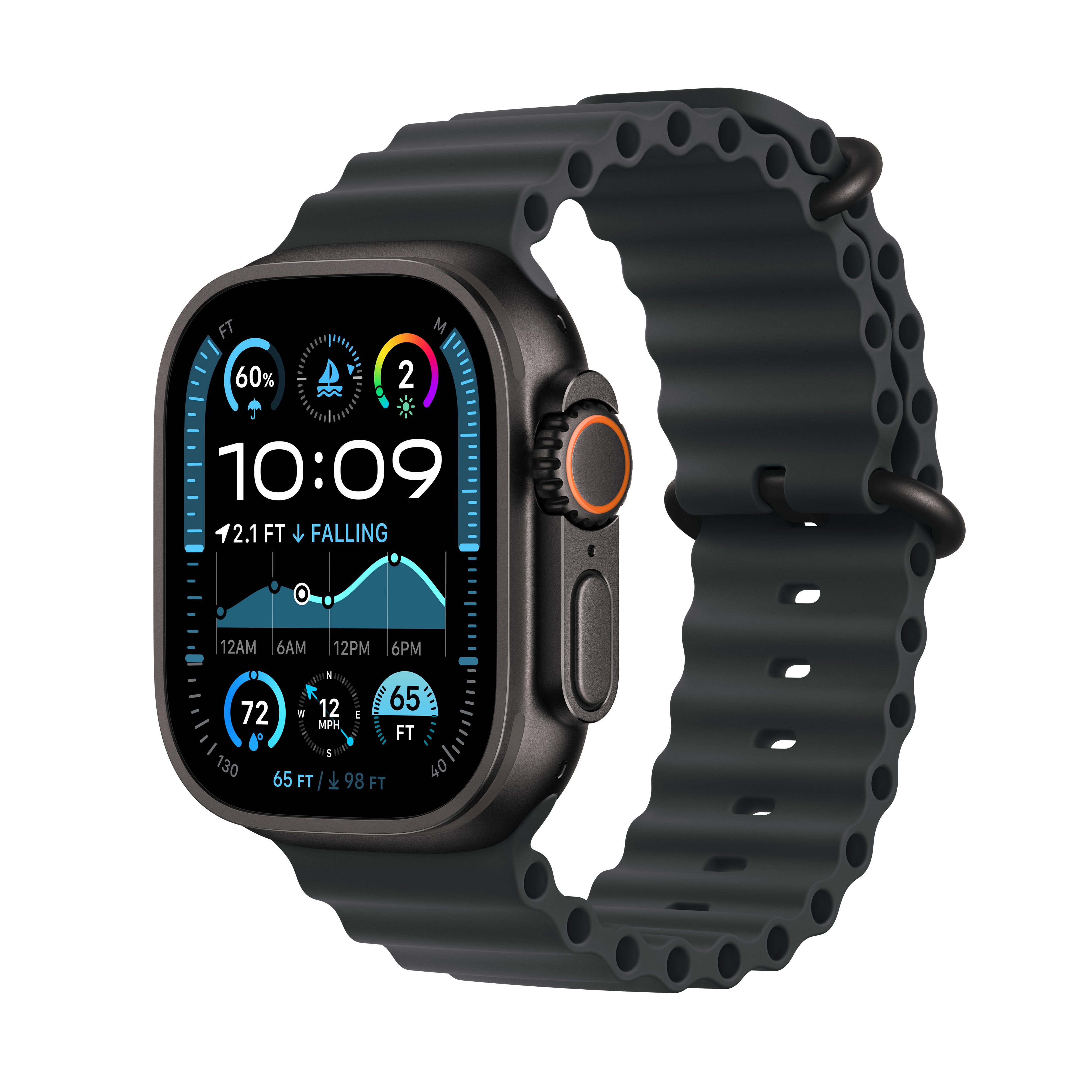 Apple Watch Ultra GPS Cellular 49mm Black Titanium Case with Black