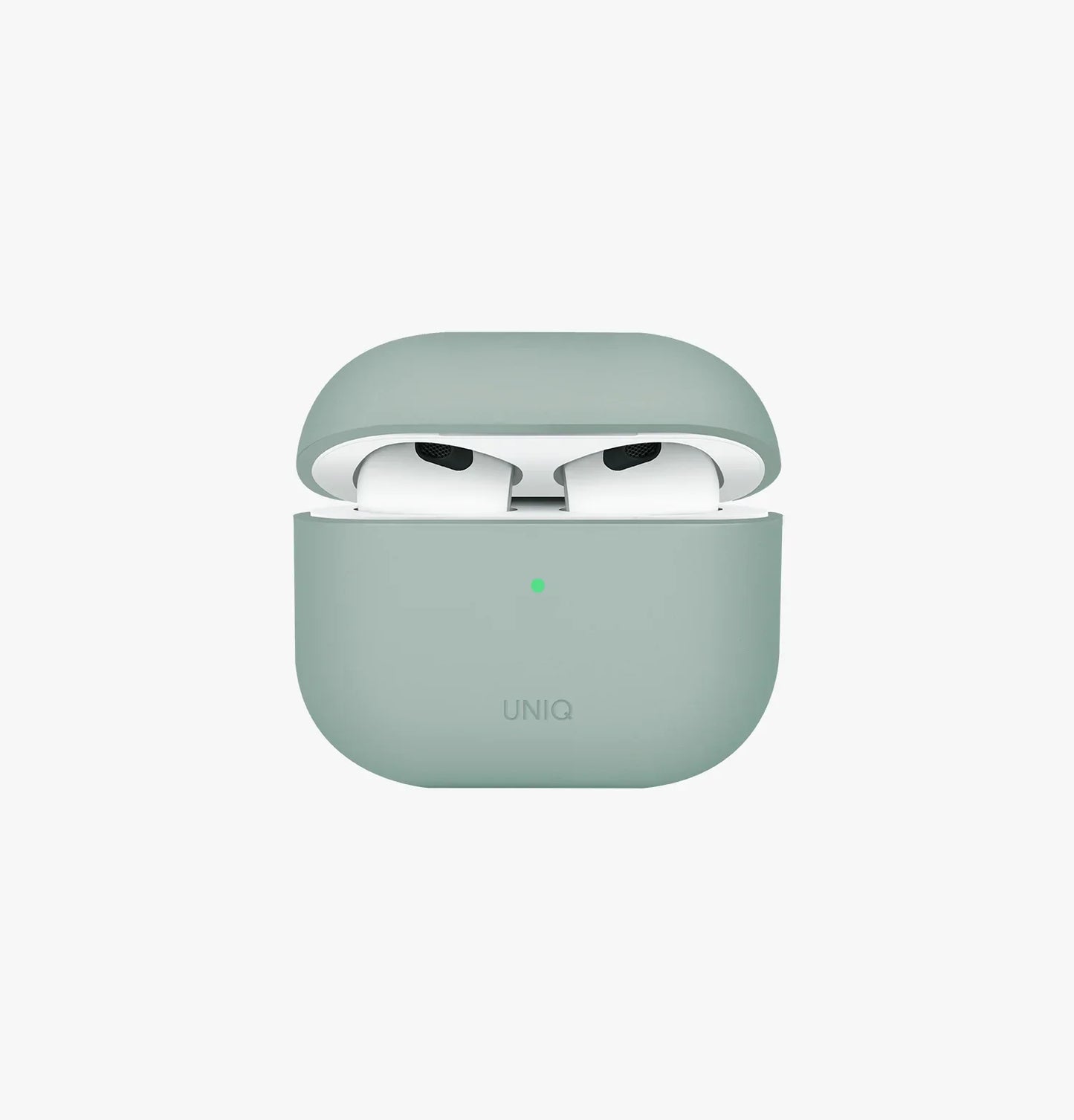 Uniq Lino Hybrid Liquid Silicone AirPods 4th Case - Green