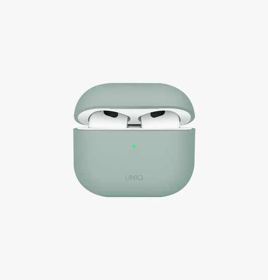 Uniq Lino Hybrid Liquid Silicone AirPods 4th Case - Green