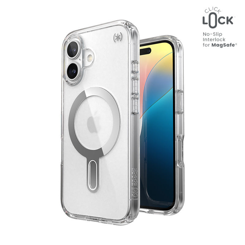 Speck Presidio Perfect-Clear MagSafe with ClickLock - iPhone 16