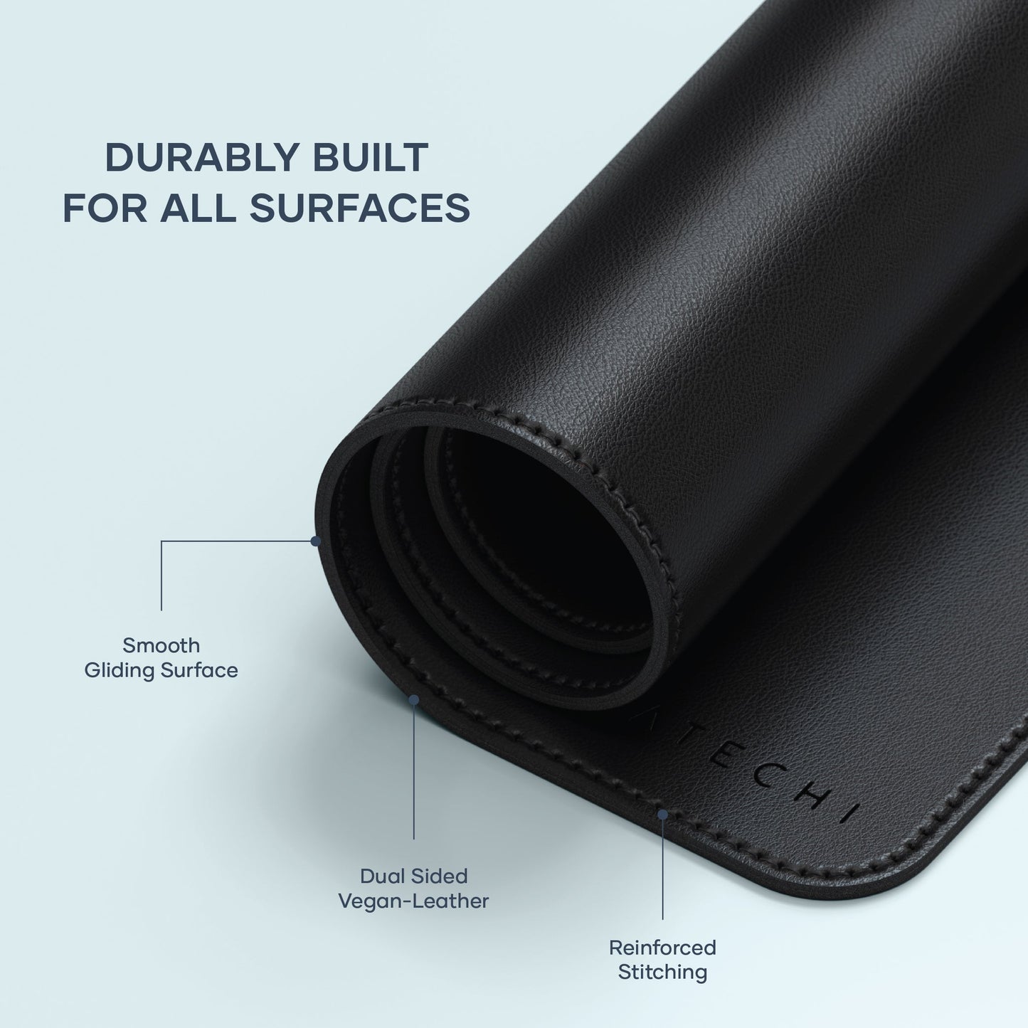 Satechi Vegan - Leather Premium Desk Mat - Black