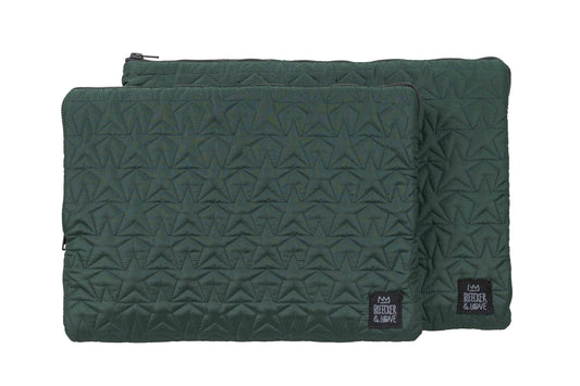 Bleecker & Love Star Laptop Case 16" - Racing Green