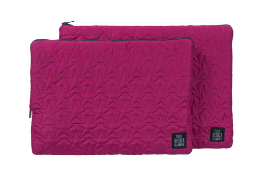 Bleecker & Love Star Laptop Case 14" - Burgundy