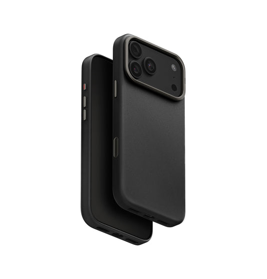 Uniq Lyden Vegan Leather iPhone 18 Pro Case - Dallas Black
