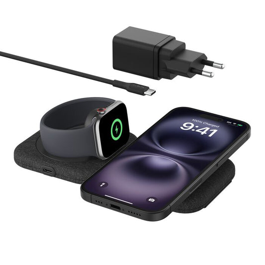 Belkin BOOST↑CHARGE™ PRO 2in1 Folding Travel Wireless Charging Pad with Qi2 Magnetic 15w
