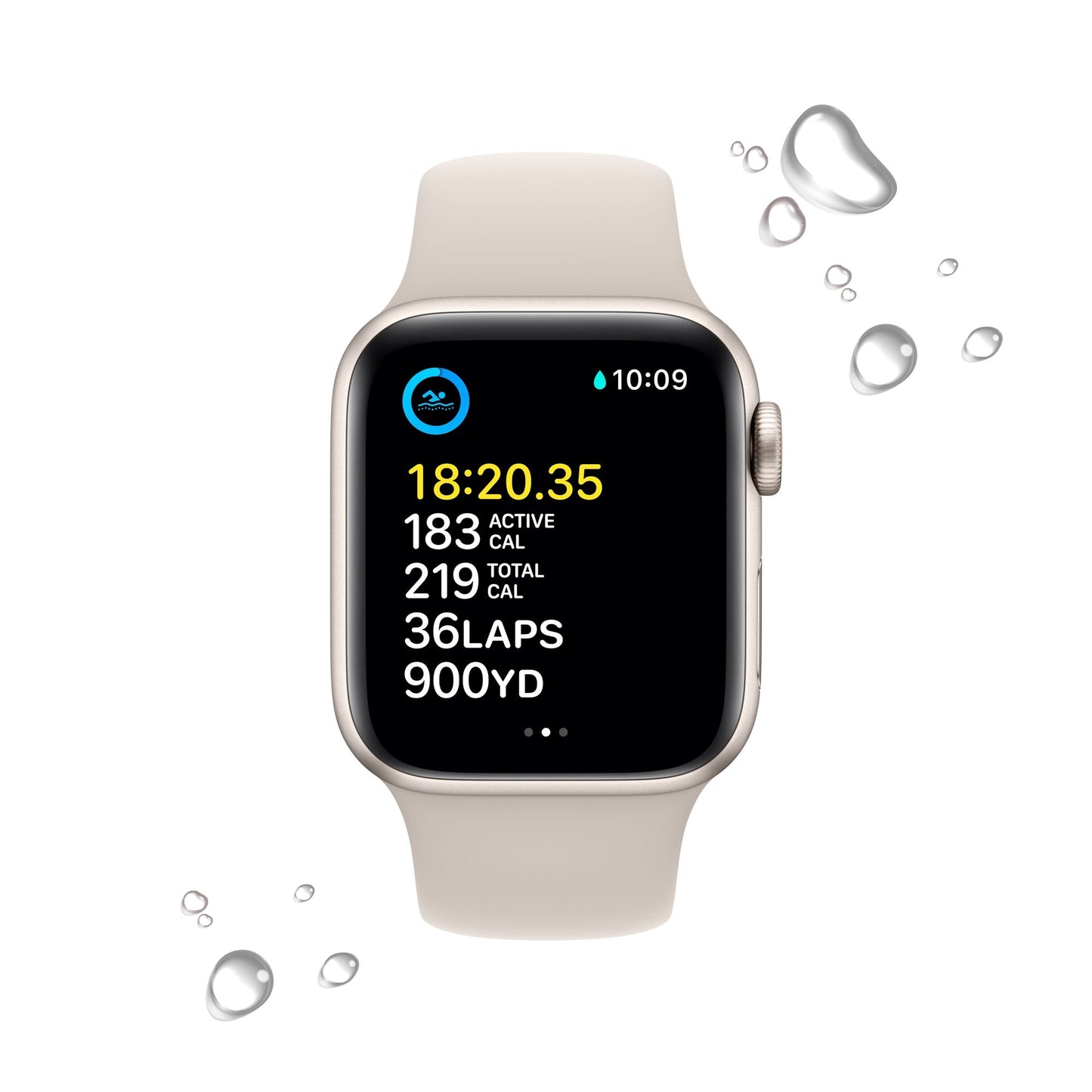 Apple Watch SE GPS + Cellular, 40mm Starlight (2022)