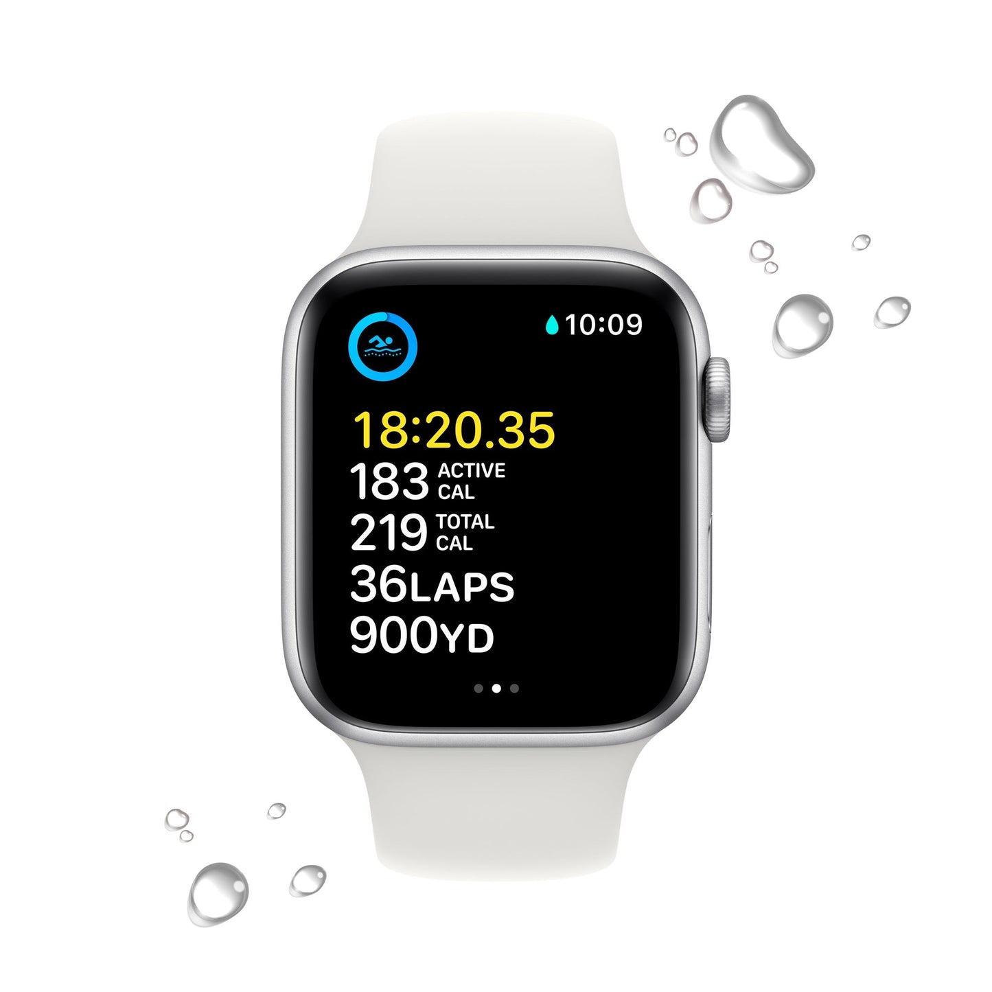 Apple Watch SE GPS + Cellular, 44mm Silver (2022)