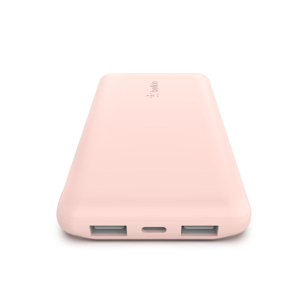 Belkin BOOST↑CHARGE™ 3-Port Power Bank 10K - Rose Gold