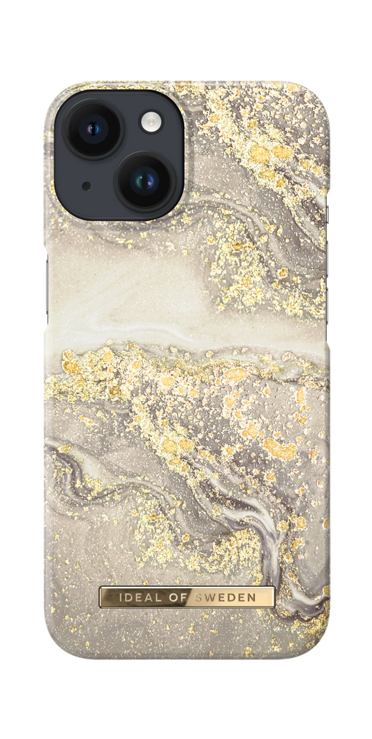 iDeal of Sweden Fashion Case iPhone 14 - Sparkle Greige Marble
