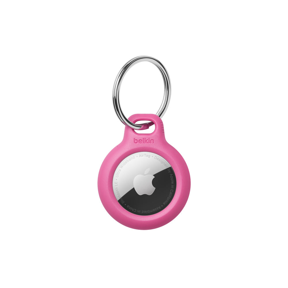 Belkin Secure Holder with Key Ring for AirTag - Pink