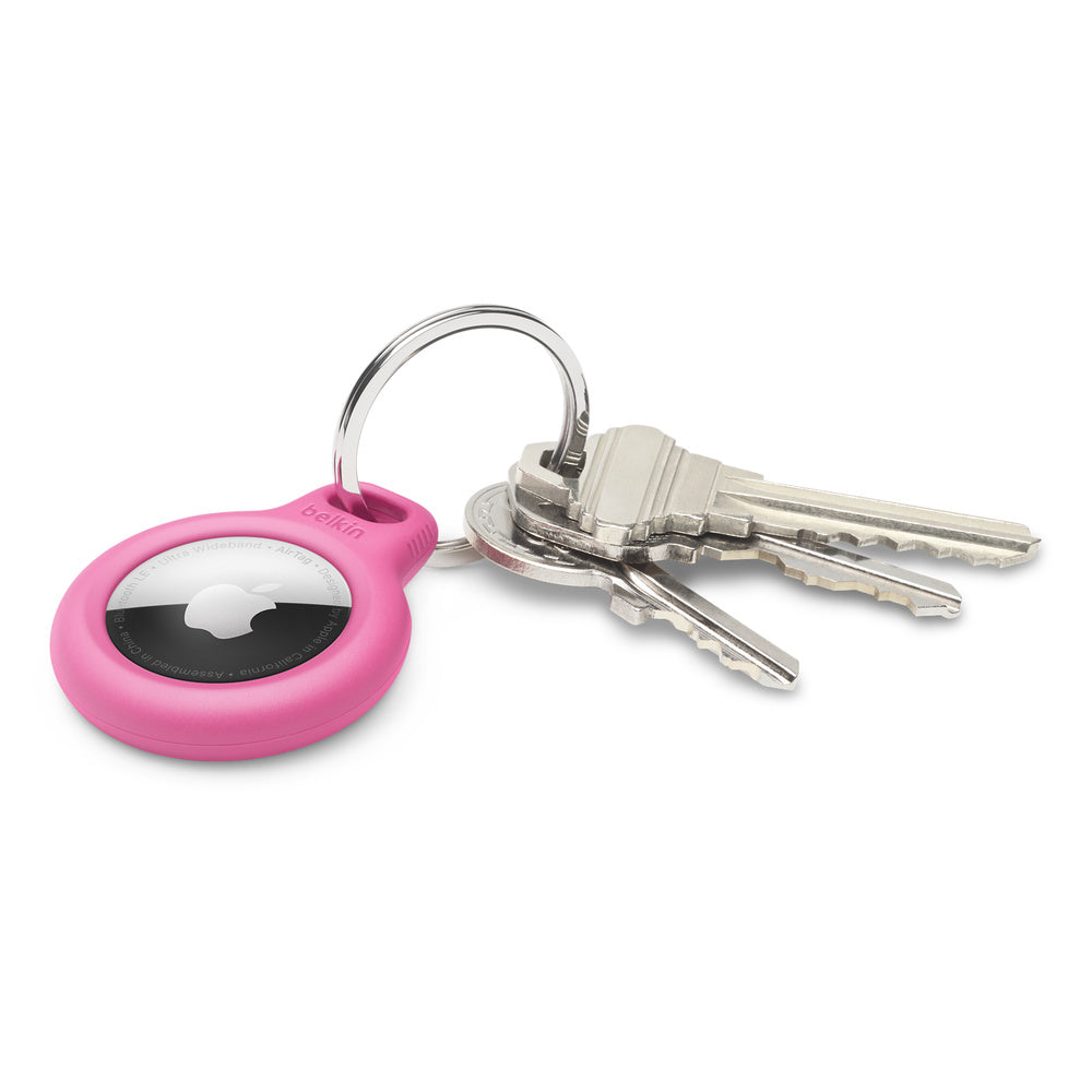 Belkin Secure Holder with Key Ring for AirTag - Pink