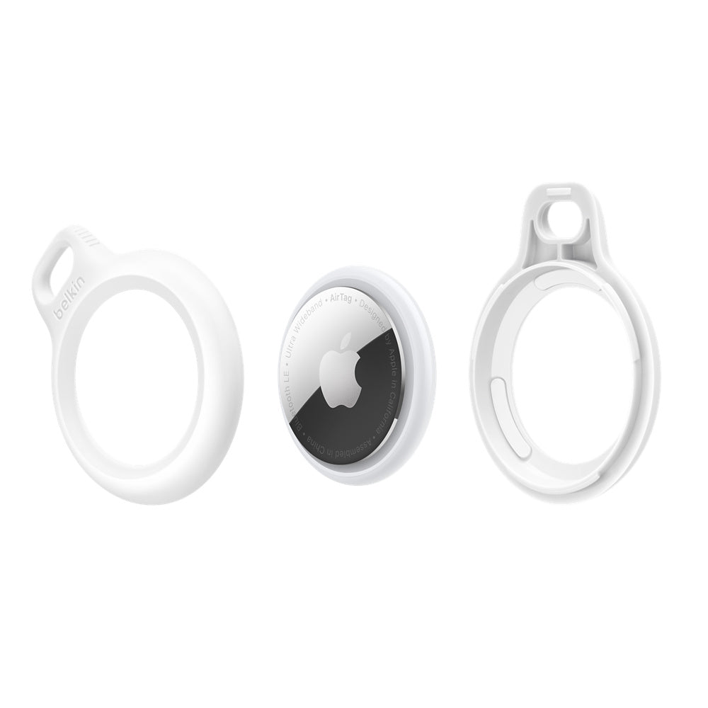 Belkin Secure Holder with Key Ring for AirTag - White