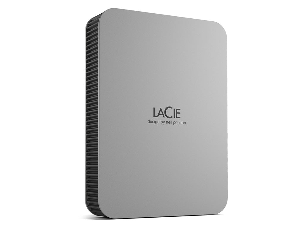 LaCie Mobile Drive USB-C, 5TB - Moon Silver