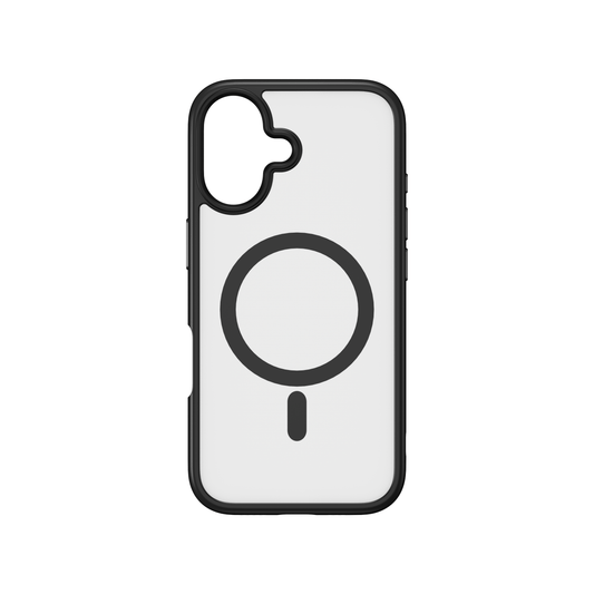 iStorm essentials iPhone 16 Plus Magnetic Silicone Case Black