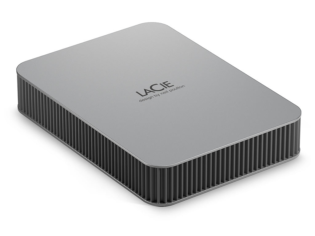 LaCie Mobile Drive USB-C, 5TB - Moon Silver