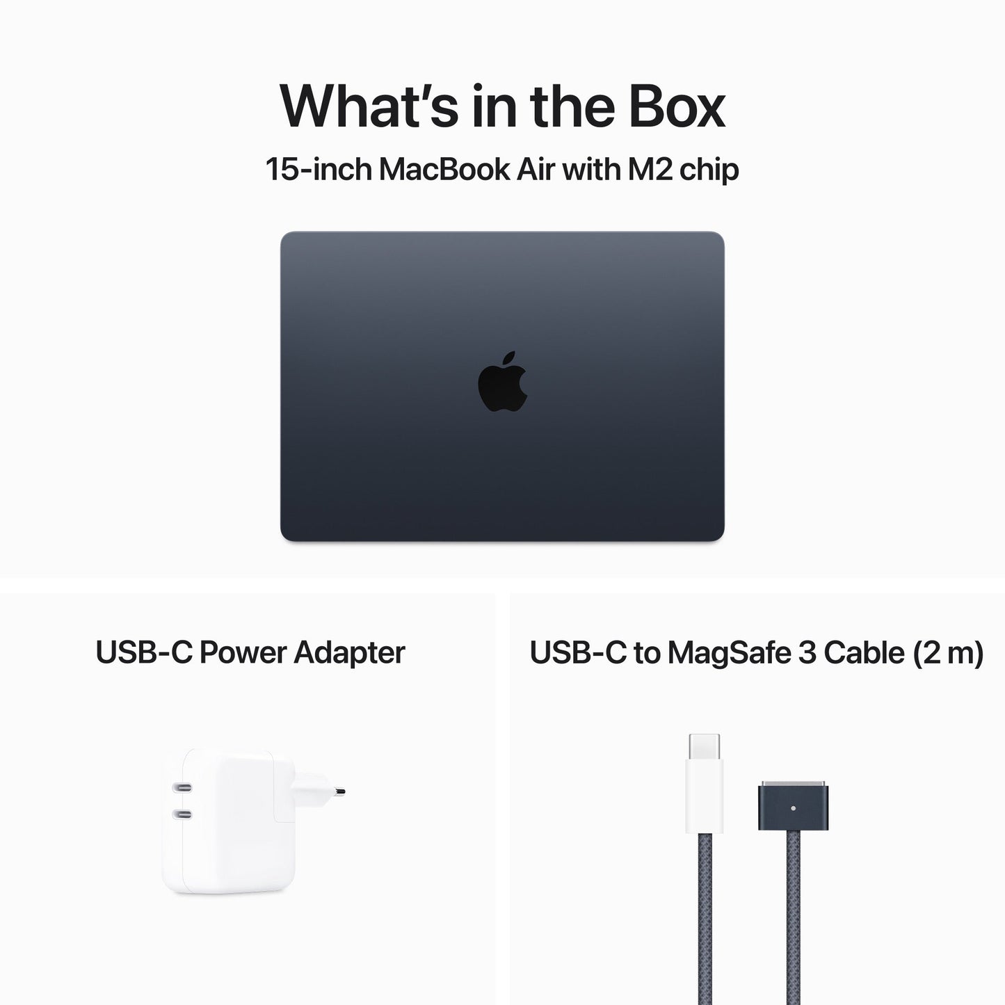 15-inch MacBook Air Apple M2, 256GB - Midnight