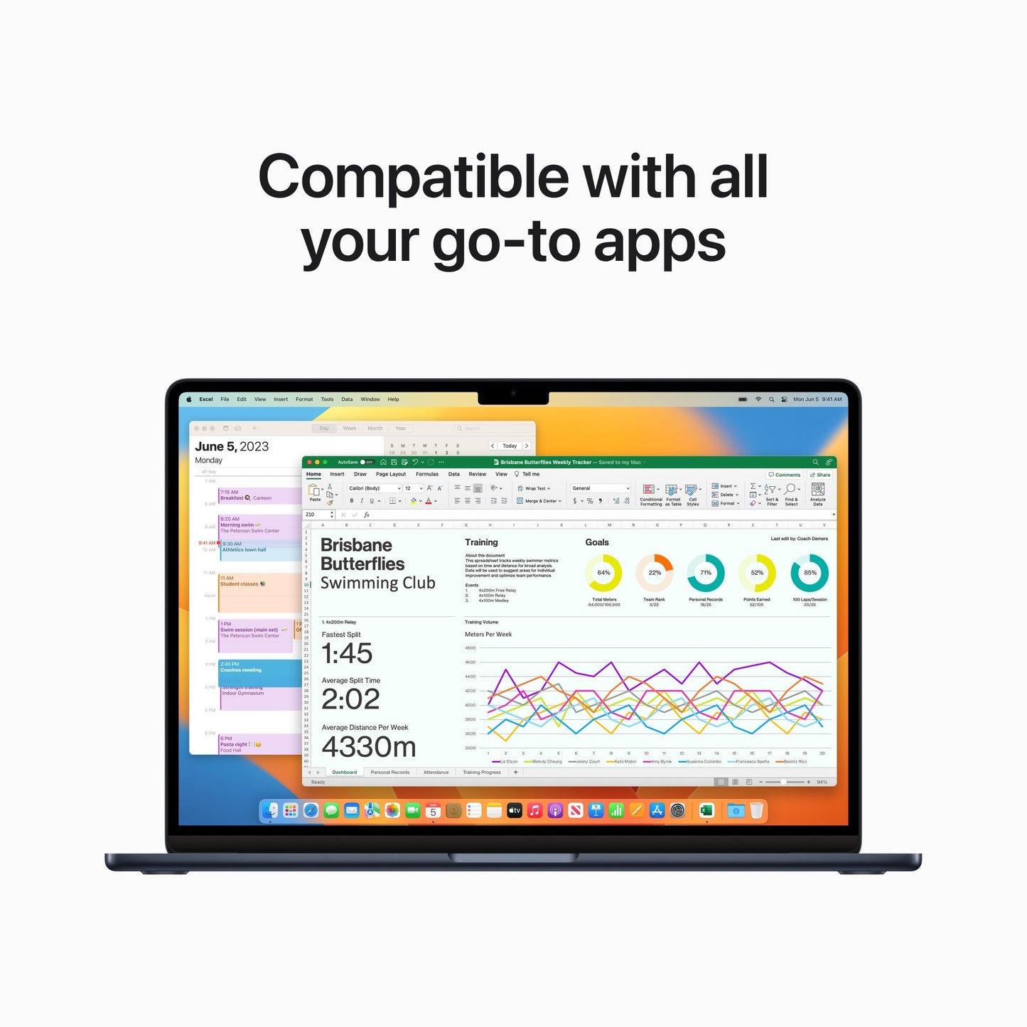 15-inch MacBook Air Apple M2, 256GB - Midnight