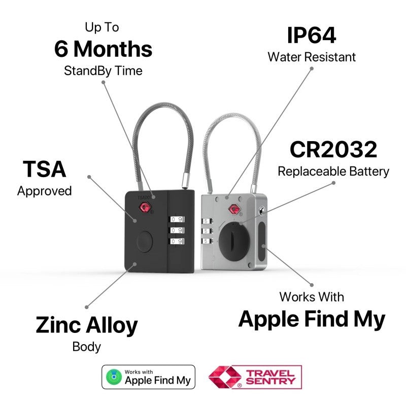 Oneadaptr Airlock Travel Find My Silver
