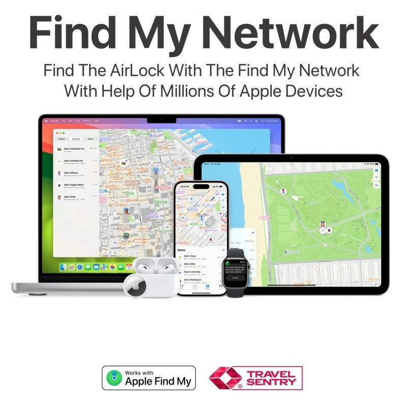 Oneadaptr Airlock Travel Find My Black